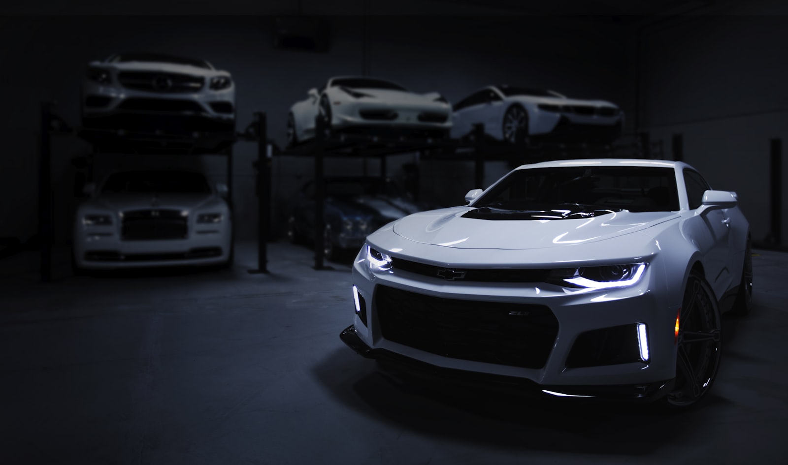 Car being delivered